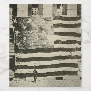 Star Spangled Banner: Amerikaanse vlag te zien Wijn Etiket