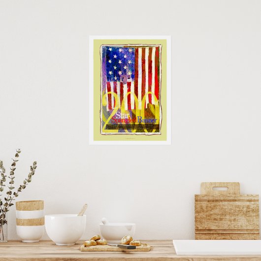 Star Spangled Banner Bicentennial Poster (Keuken)