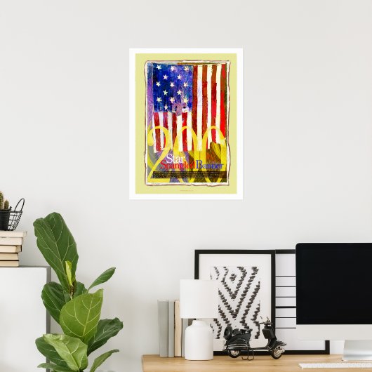 Star Spangled Banner Bicentennial Poster (Thuiskantoor)
