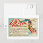 Star Spangled-banner Briefkaart (Voorkant / Achterkant)