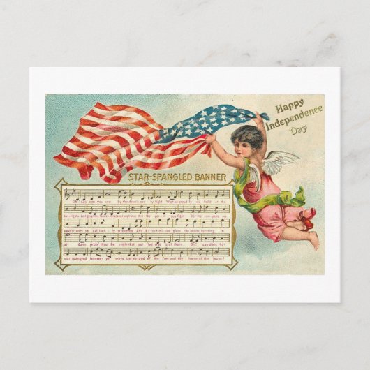 Star Spangled-banner Briefkaart (Voorkant)