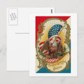 Star Spangled Banner Eagle Briefkaart (Voorkant / Achterkant)