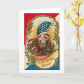 Star Spangled Banner Eagle Kaart (Gele Bloem)