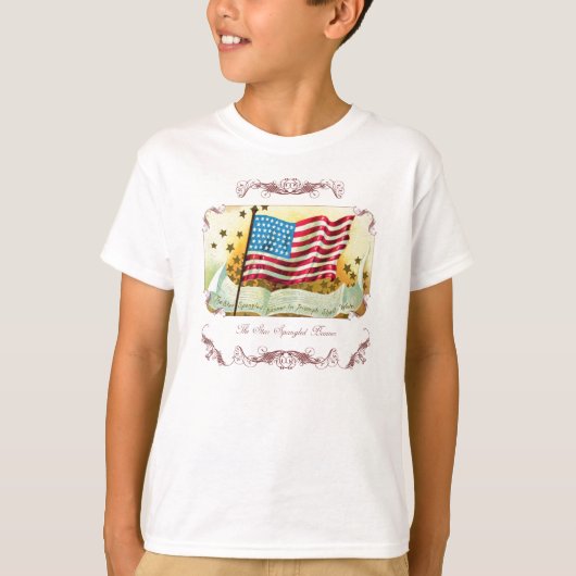 Star Spangled Banner Flag Kind Shirt (Voorkant)