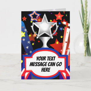 Star Spangled Banner Greeting/Note Kaart