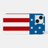 Star Spangled-banner iPhone 15 Case (Achterkant horizontaal)