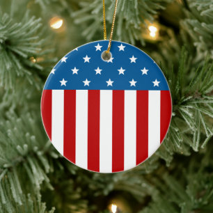 Star Spangled-banner Keramisch Ornament