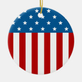 Star Spangled-banner Keramisch Ornament (Voorkant)