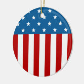 Star Spangled-banner Keramisch Ornament (Links)