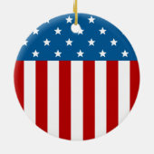 Star Spangled-banner Keramisch Ornament (Achterkant)