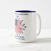 "Star-spangled banner" koffie/thee Mok (Voorkant rechts)