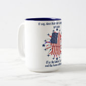 "Star-spangled banner" koffie/thee Mok (Voorkant links)