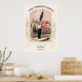 Star Spangled Banner Lithograaf van P.S. Duval 186 Poster (Keuken)