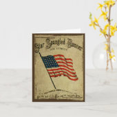 Star Spangled banner - Prim Lil Note-kaarten Kaart (Gele Bloem)