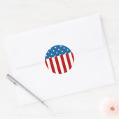 Star Spangled-banner Ronde Sticker (Envelop)