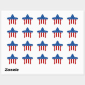Star Spangled-banner Ster Sticker (Vel)