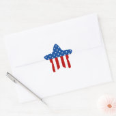 Star Spangled-banner Ster Sticker (Envelop)