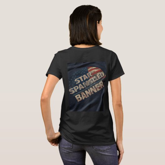 Star Spangled-banner T-shirt (Achterkant volledig)