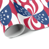 Star Spangled Bowtie-vlag Cadeaupapier (Rol Hoek)
