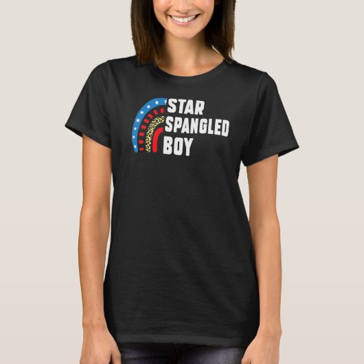 Star Spangled Boy 4 juli T-shirt (Voorkant)