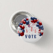 Star Spangled Celebration Arch Vote Ronde Button 3,2 Cm (Voorkant /achterkant)