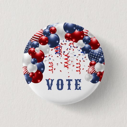 Star Spangled Celebration Arch Vote Ronde Button 3,2 Cm (Voorkant)