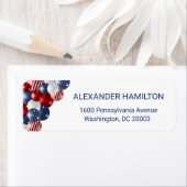 Star Spangled Celebration Return Address Etiket (Insitu)