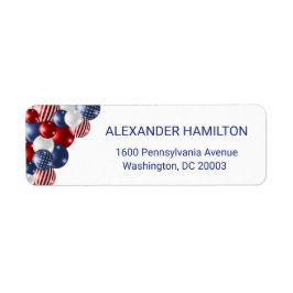 Star Spangled Celebration Return Address Etiket