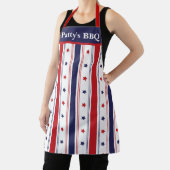 Star-Spangled Chef: Aangepast rood, wit & blauw Sc Schort (Insitu)