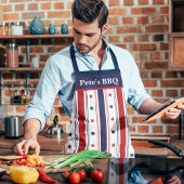 Star-Spangled Chef: Aangepast rood, wit & blauw Sc Schort