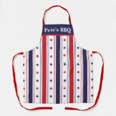 Star-Spangled Chef: Aangepast rood, wit & blauw Sc Schort (Voorkant)