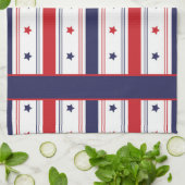 Star-Spangled Chef: Aangepast rood, wit & blauw Sc Theedoek (Gevouwen)