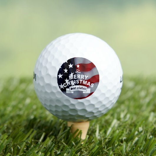 Star-Spangled Christmas: Vier het seizoen Golfballen (Insitu Shirt)