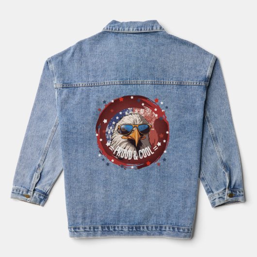 Star-Spangled Cool Eagle Denim Jas Denim Jacket (Achterkant)