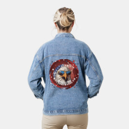 Star-Spangled Cool Eagle Denim Jas Jacket