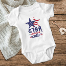 Star Spangled Cutie Red White Blue Stars 4 juli