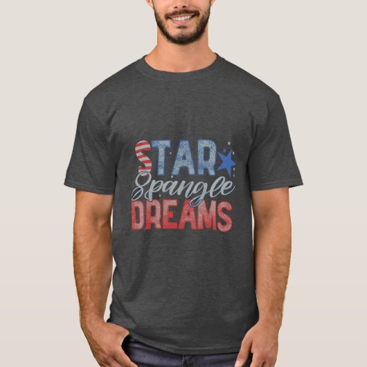 Star-Spangled Dreams: Patriottisch T-shirt ontwerp (Voorkant)