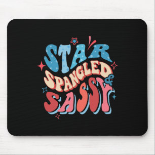 Star Spangled en Sy Independence Day Groovy 4th O Muismat