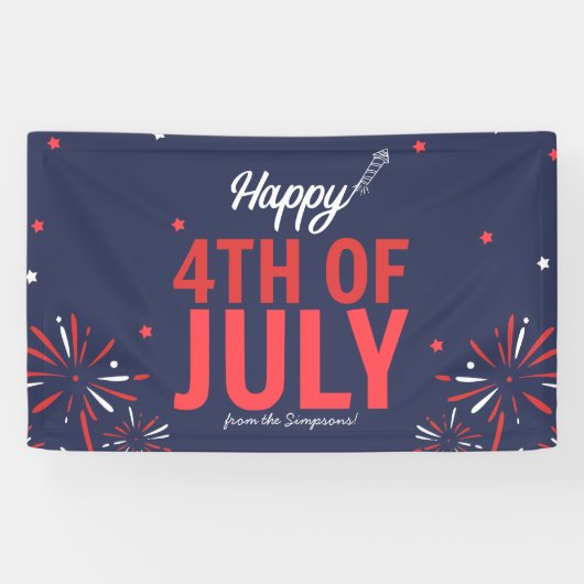 Star-Spangled Fourth of July Spandoek (Horizontaal)