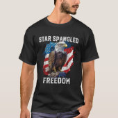 Star Spangled Freedom Amerikaanse zeearend T-shirt (Voorkant)