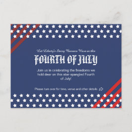 Star-Spangled Freedom Celebration, 4 juli Uitnodiging Briefkaart