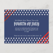 Star-Spangled Freedom Celebration, 4 juli Uitnodiging Briefkaart (Voorkant)