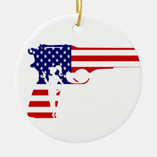 Star Spangled GG2G-versiering Keramisch Ornament (Voorkant)