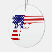 Star Spangled GG2G-versiering Keramisch Ornament (Links)