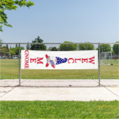 Star-Spangled Gnome Welkom Spandoek (Insitu)