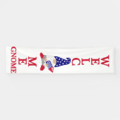 Star-Spangled Gnome Welkom Spandoek (Horizontaal)