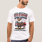 Star-Spangled Hammered BBQ Eagle T-shirt (Voorkant)