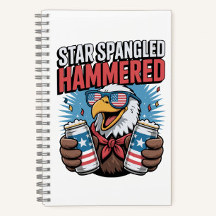 Star Spangled Hammered Patriottische Partij Organi Notitieboek