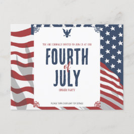 Star-Spangled Independence Day 4 juli Uitnodiging Briefkaart