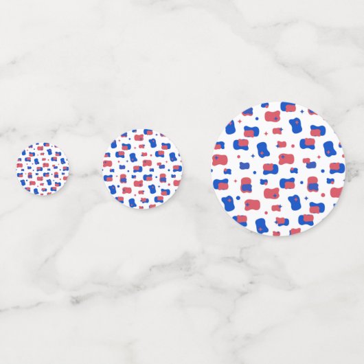 Star Spangled Pattern Confetti (Voorkanten)